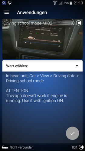 Fahrschulmodus
