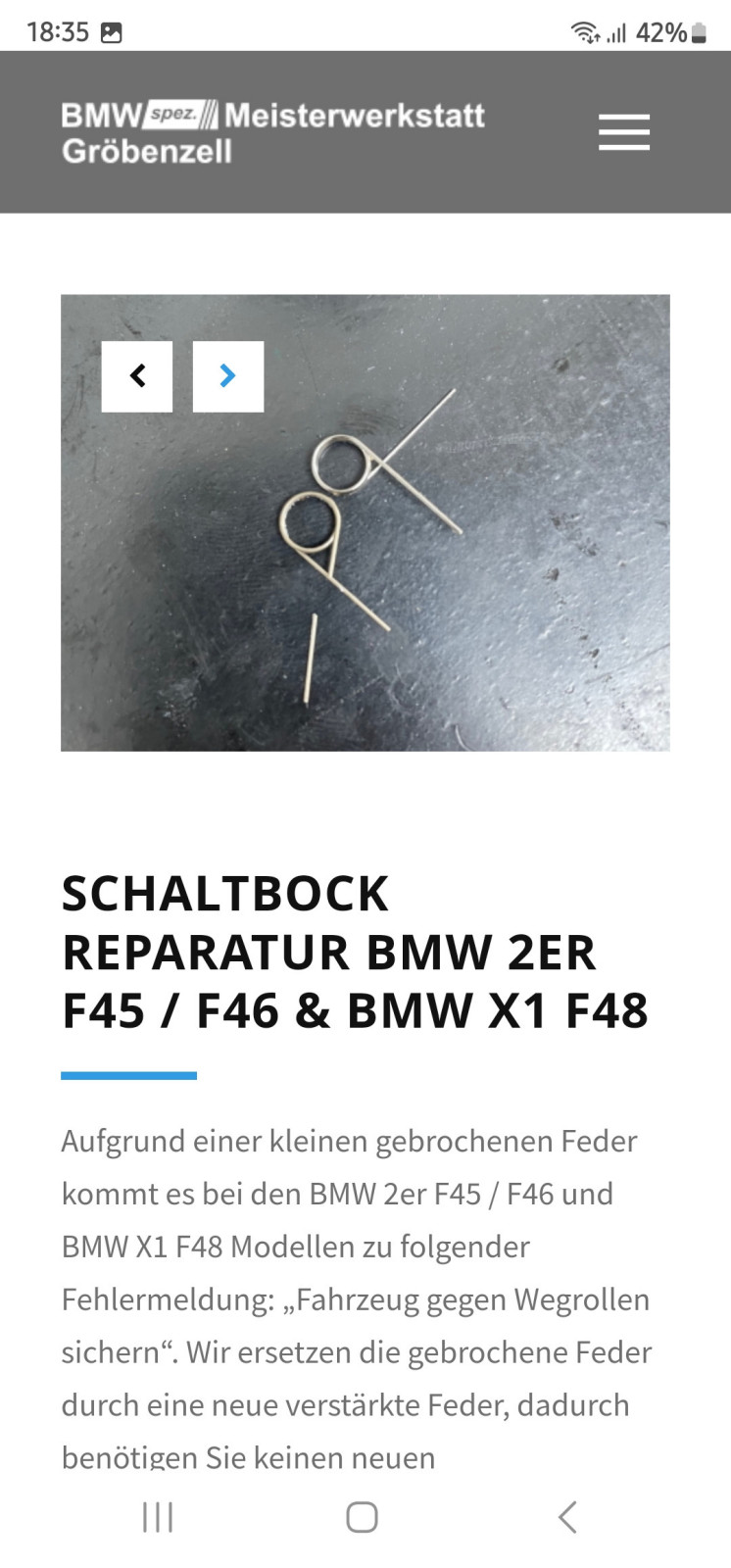 "Fahrzeug gegen Wegrollen sichern" trotz angezogener Handbremse