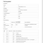 Beispielseite Fahrzeuginformation