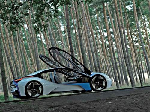 Auch BMW hat zwar Hybridtechnik im Programm (Foto: BMW i8), verdient den Großteil seiner Profite aber mit Dieselfahrzeugen