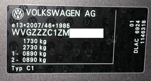 Typenschild