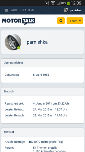 App und Mobile Ansicht