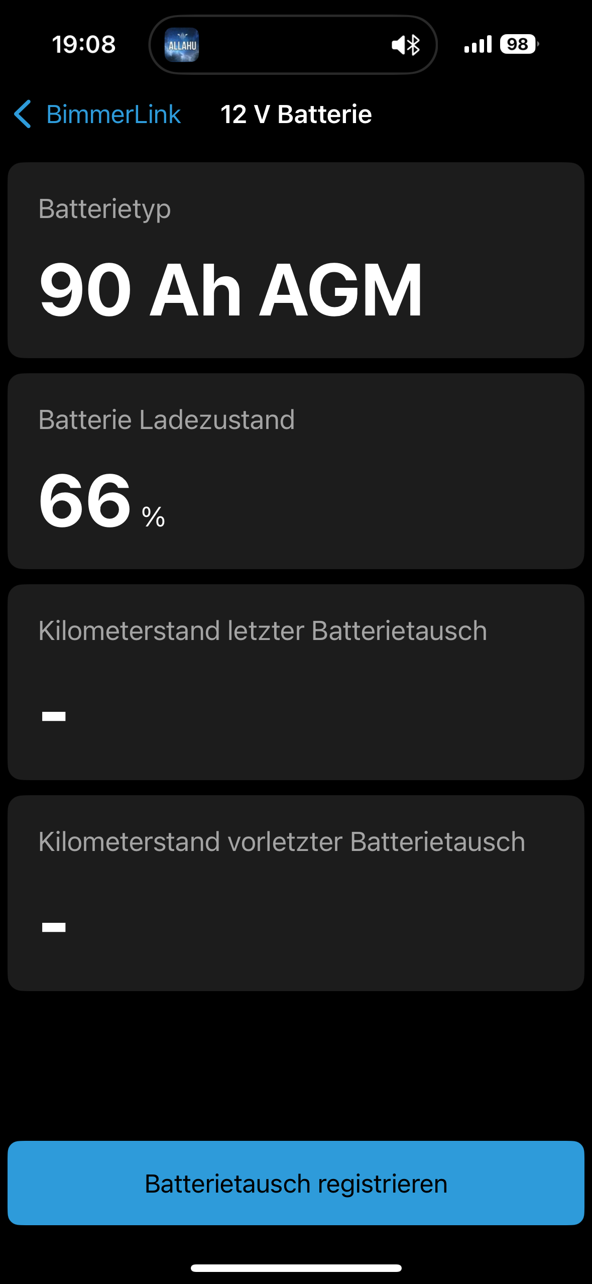 Fehelr code rausgelesen bimmerlink auto bmw f32 440i 2016