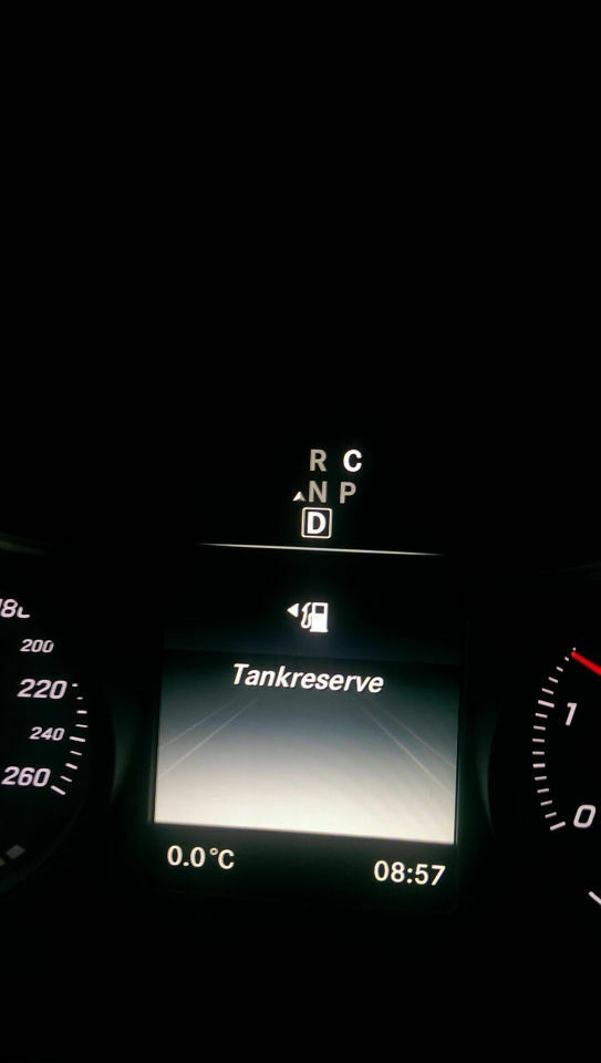 Fehldarstellung in Tankanzeige