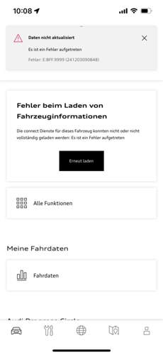 Fehlermeldung myaudi