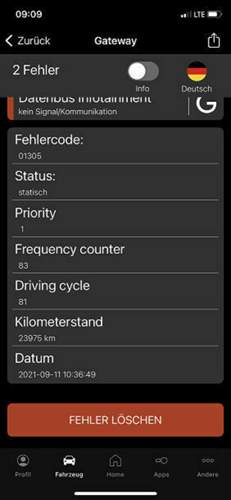 Audi A1 Gateway OBDeleven Scan