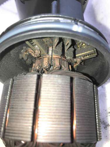 Spule + Kohlebürsten MB W203