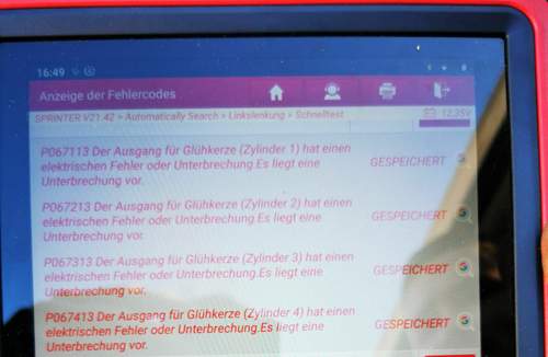 Fehler Meldung