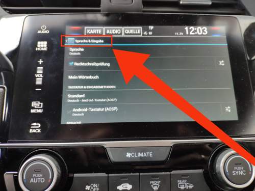 Android Spracheinstellungen