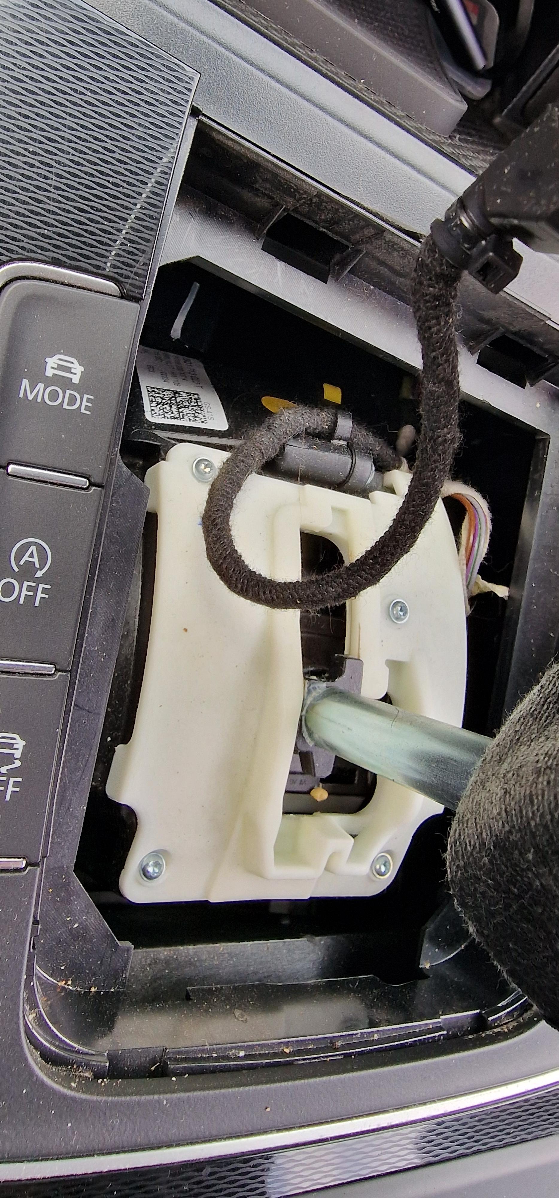 Fehler Werkstatt! Auto in Hebel auf Position P verlassen