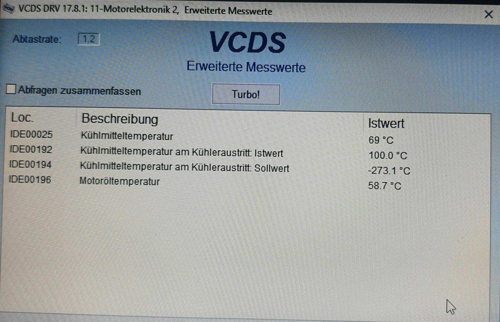 Fehlercode 4528 - Kühlerlüfteransteuerung 2