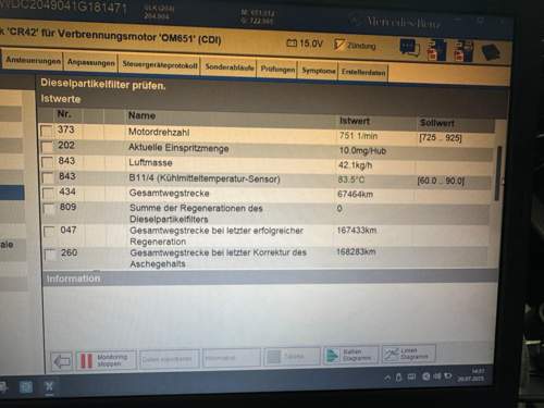 Istwerte DPF Seite 1