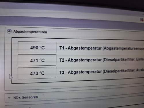Abgastemperaturen