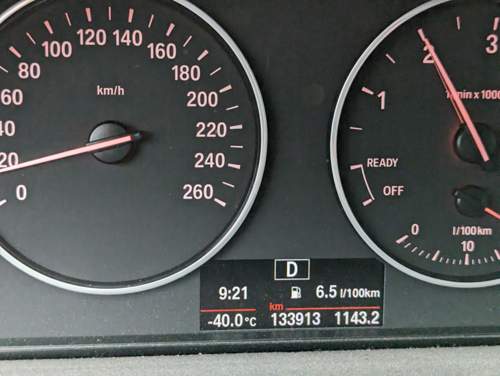 Außentemperaturanzeige BMW F30 F31 -40,0