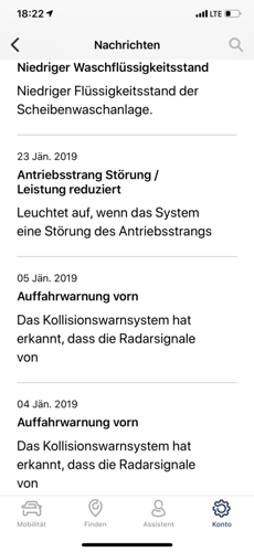 Fehlermeldung