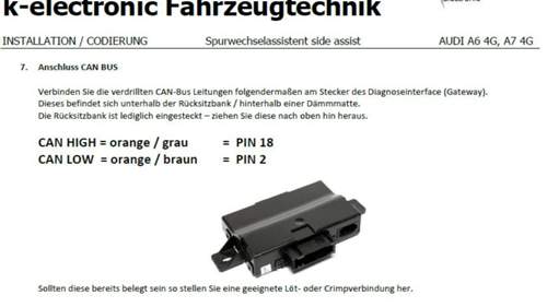 Side Assist anschluss