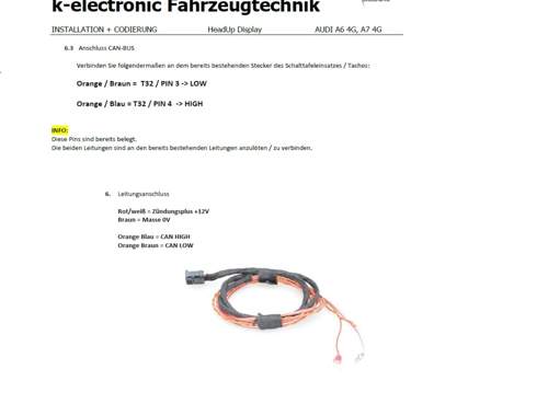 HUD anschluss