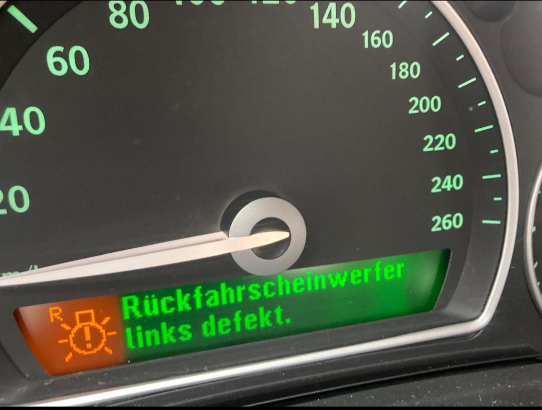 Fehlermeldung Rückfahrscheinwerfer / Steuergerät defekt? Saab 9-3 (HSN: 9116 TSN: AAQ )