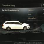 Skoda Octavia Standheizung Fehlermeldung