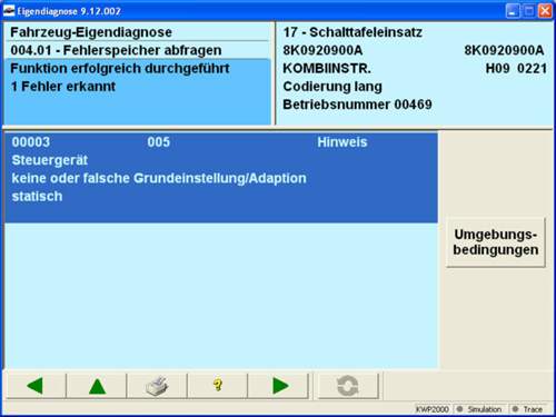 Schalttafeleinsatz