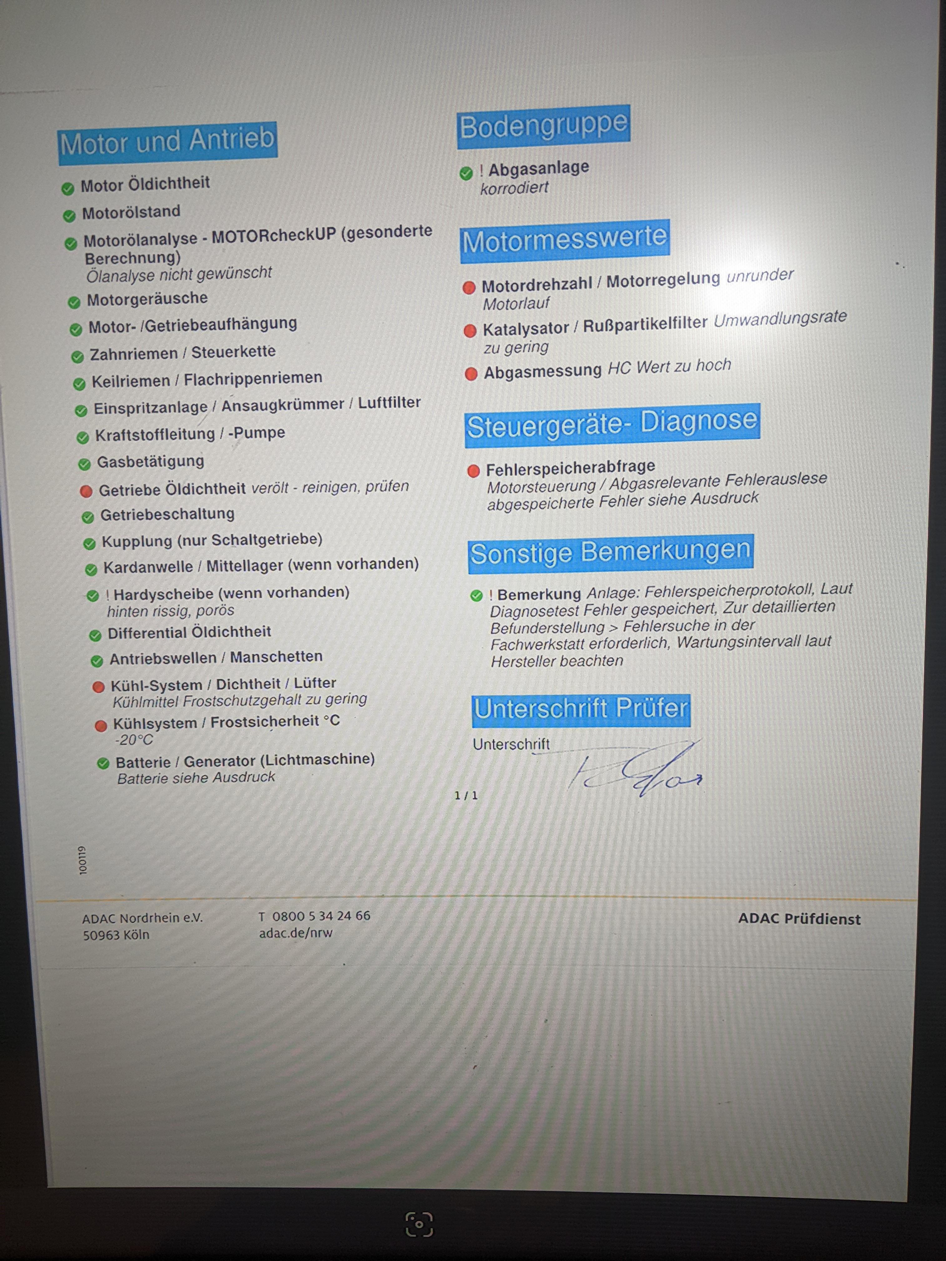 Fehlerspeicher unbekannte Fehler