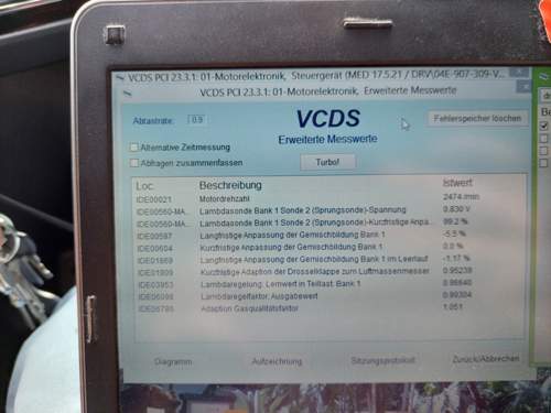 VCDS Trimwerte Teillast