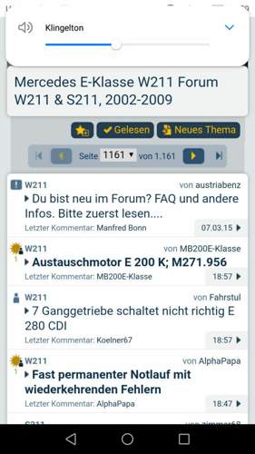 Erste Seite im Forum
