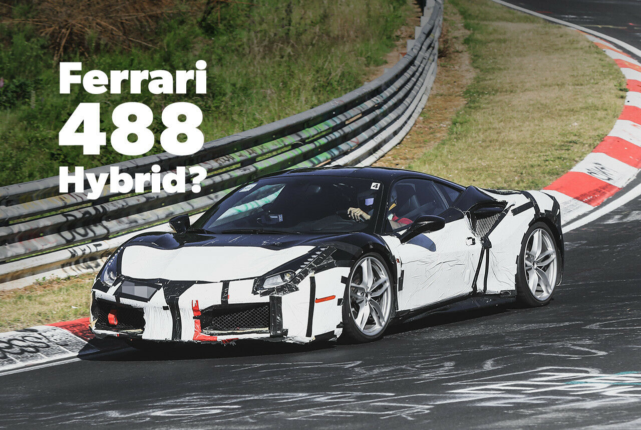Sehen wir hier erstmals den Ferrari 488 GTB Hybrid? Es scheint, als testeten die Italiener auf dem Nürburgring ihren elektrifizierten Mittelmotorsportwagen