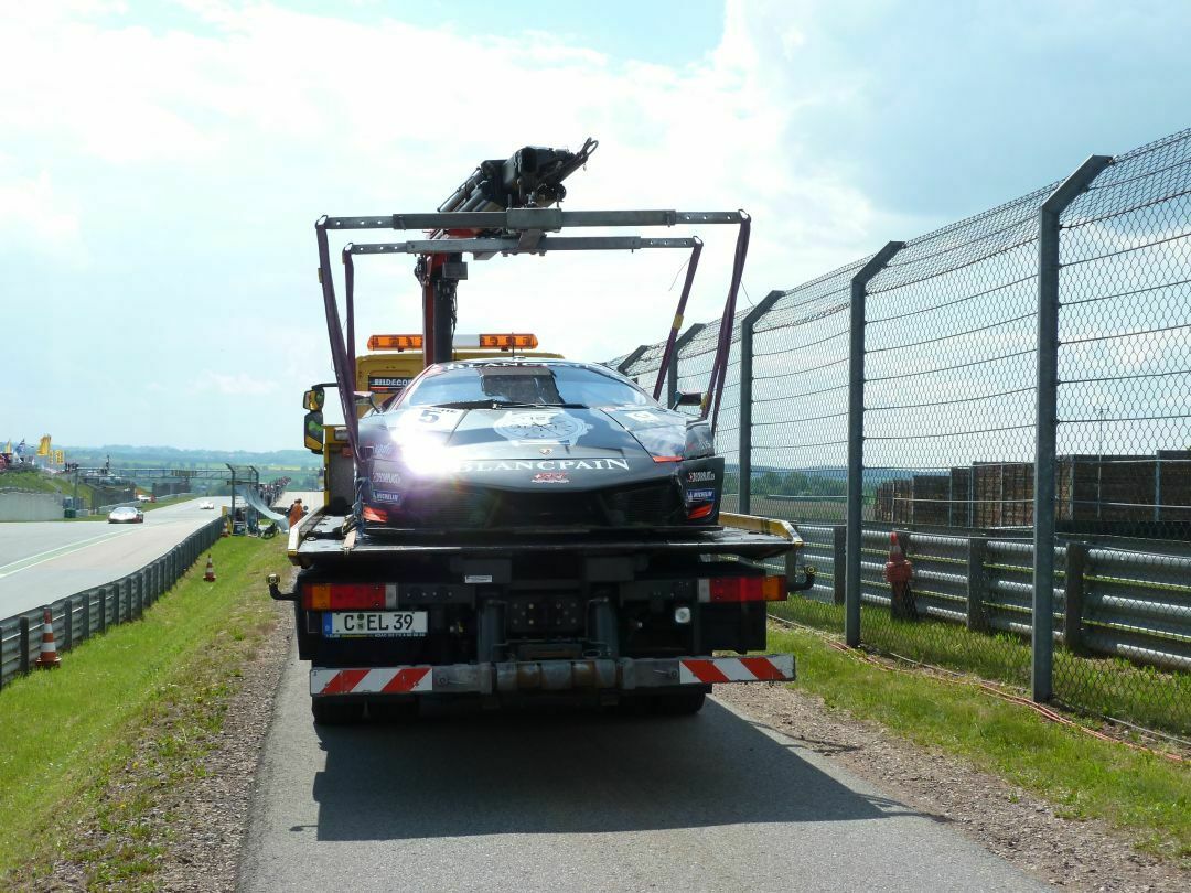 gestrandeter Lamborghini