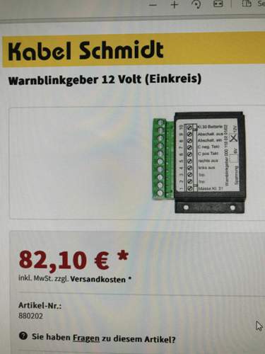 Warnblinkgeber