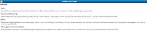 Einfahren
