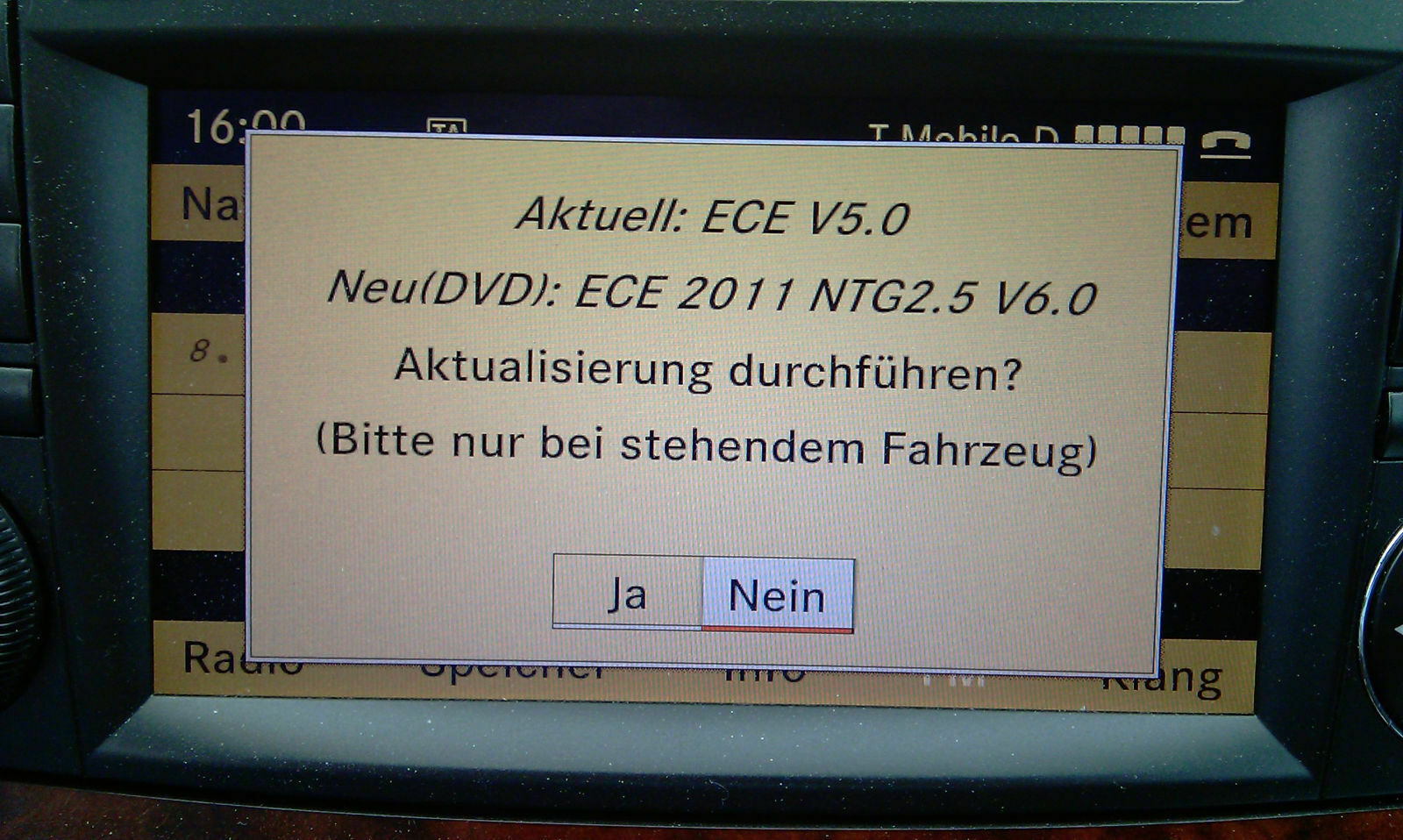 Firmware und Navigationssoftware COMAND APS NTG 2.5