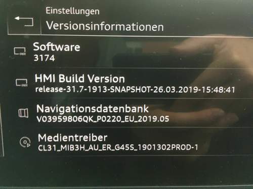 Versionsinformationen