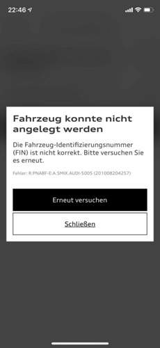 Fehlermeldung