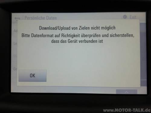 Fehlermeldung