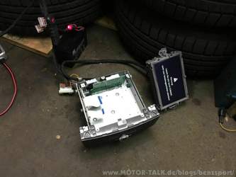 Comand NTG4 204 mit defekt. Angeschlossen an 212er Display.
