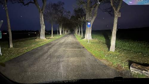 Osram H7 LED bei Regen - Fernlicht