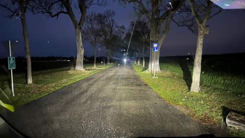Osram H7 LED bei Regen - Abblenlicht