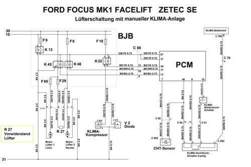 Facelift KLIMA-Luefter Schaltplan