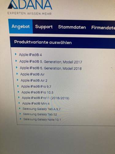 Tablet Liste
