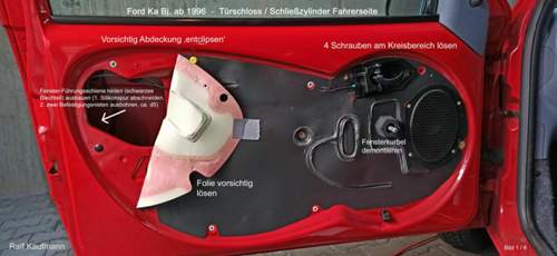 Ford Ka1 (Bj. ab 1996) - 
Türschloss Fahrerseite / Reparatur