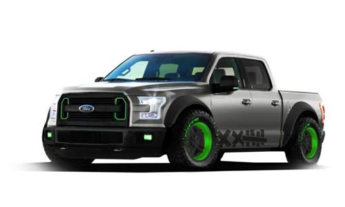 Per Air-Ride-Fahrwerk lässt sich der F-150 um 30,5 Zentimeter absenken