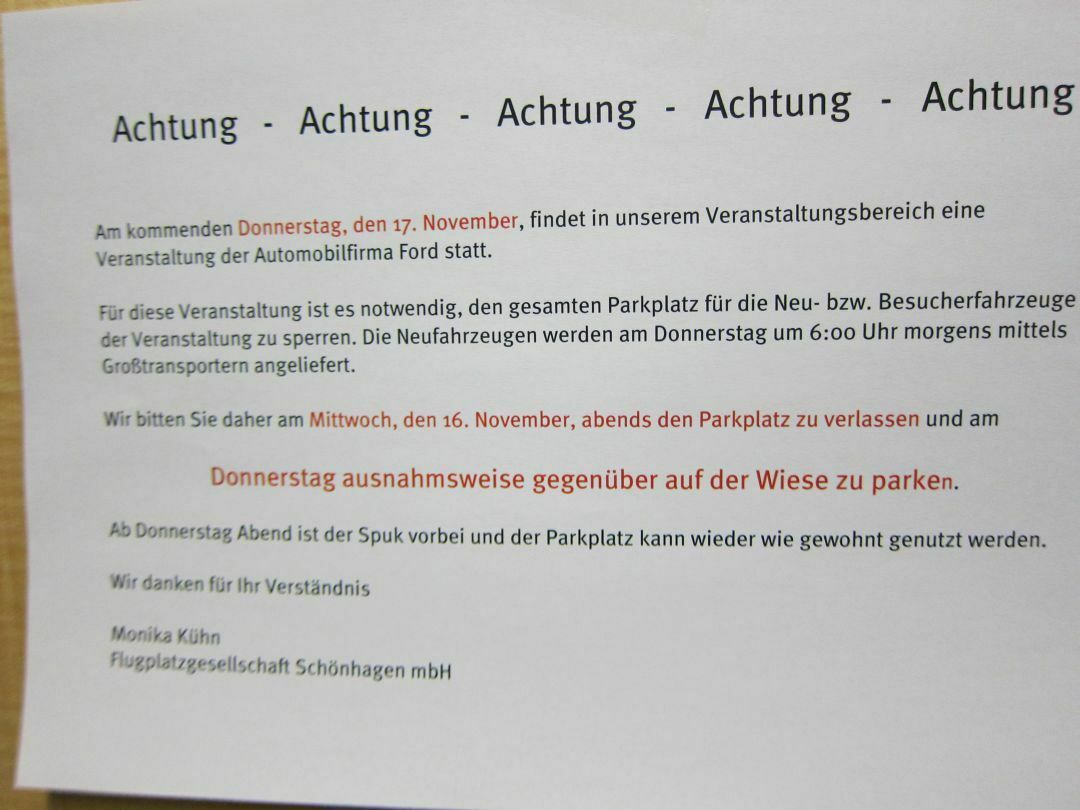 Bald ist der Spuk vorbei