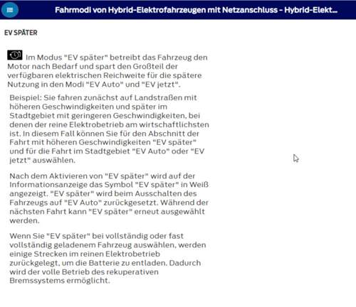 EV Später