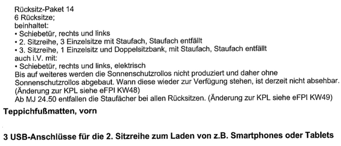 Ford Tourneo / Transit Custom - Liefer- / Wartezeit (NXN/NRN ab 10/2023)