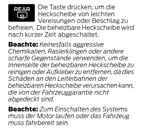 Heckscheibe