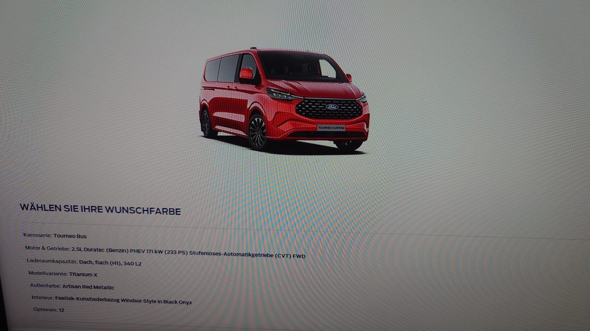 Ford Tourneo / Transit Custom - Liefer- / Wartezeit (NXN/NRN ab 10/2023)