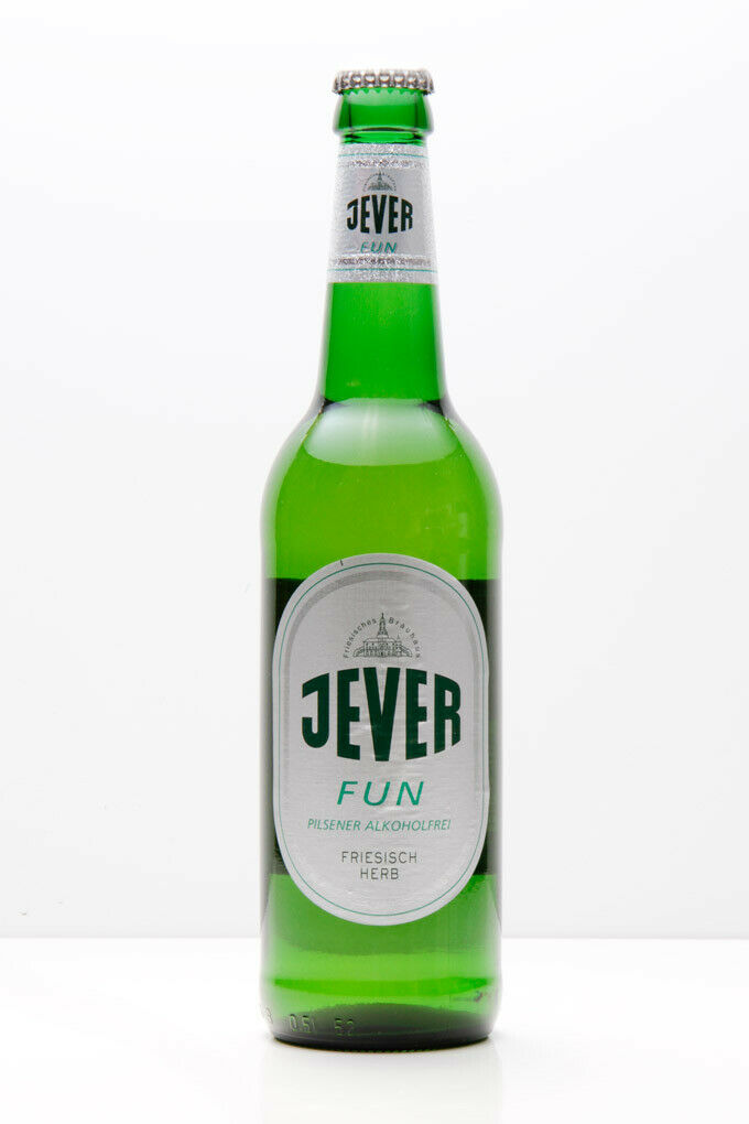 Jever Fun. Auch ohne Alkohol ein gutes Bier. Geschmack, Süffigkeit und Geruch überzeugen.