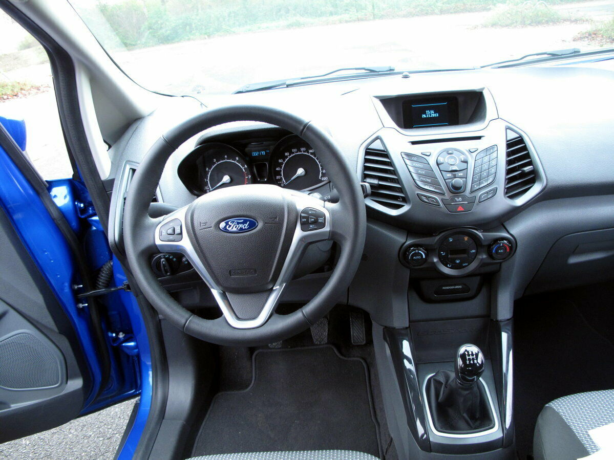 Das Cockpit des Ecosport hätte etwas mehr Liebe vertragen können