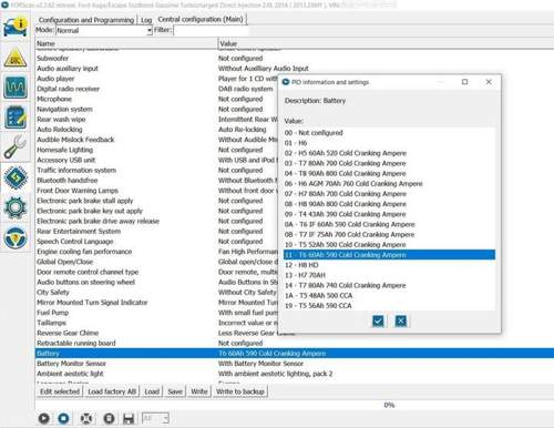 Forscan 2.3.62 (Batteries Ford C-Max 2)